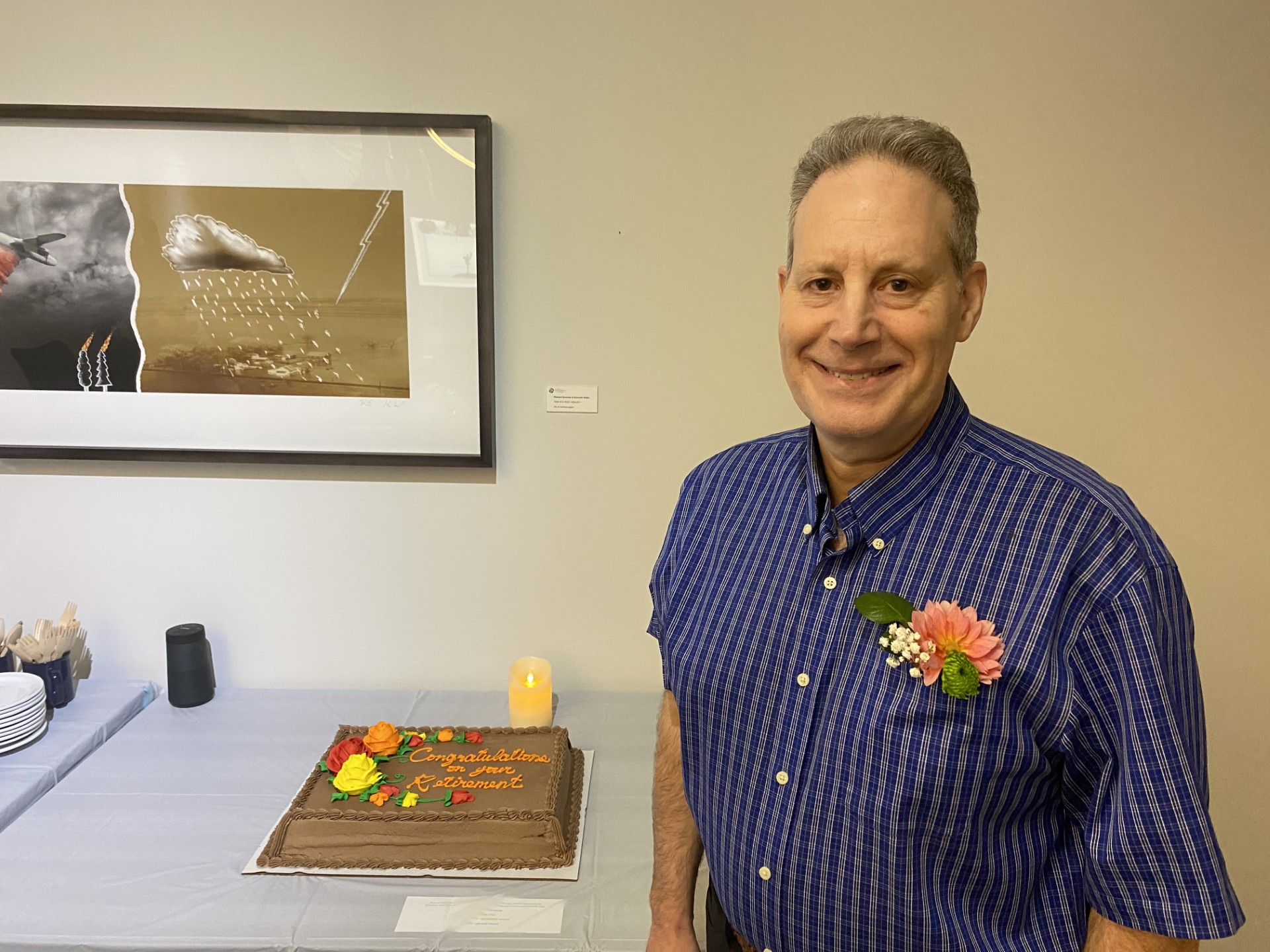 Paul Reich at his retirement party on October 3, 2025.