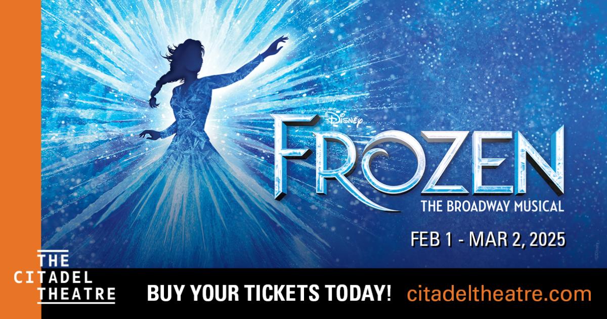 Citadel Theatre poster for Frozen the Musical