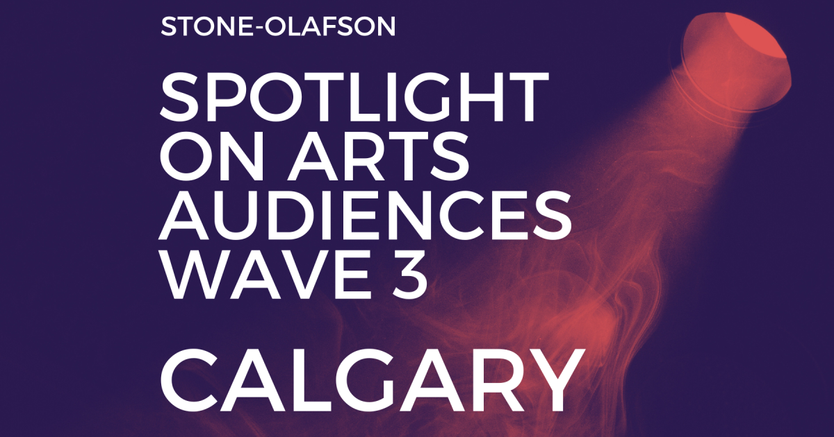 Link to Spotlight on Arts Audiences - Wave 3 results presentation Calgary