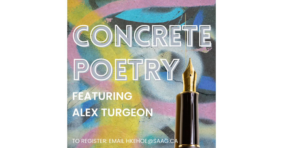 Concrete Poetry Workshop with Alex Turgeon