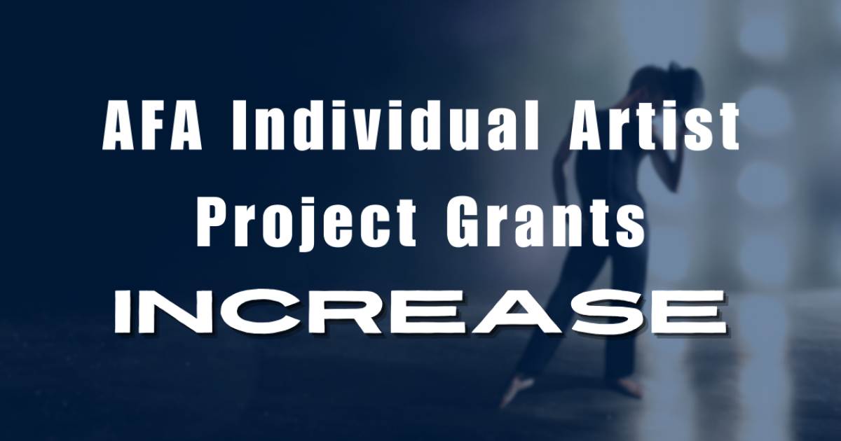 Link to Increase to AFA artist grants