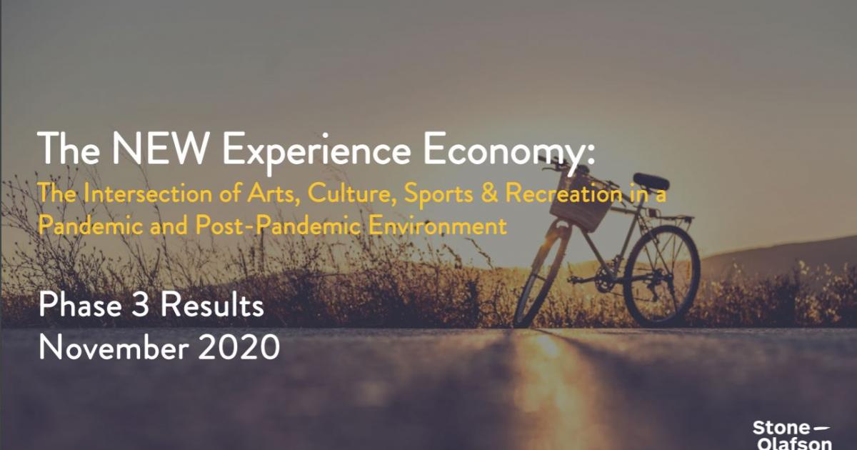 Link to Survey Results | The New Experience Economy - Wave 3