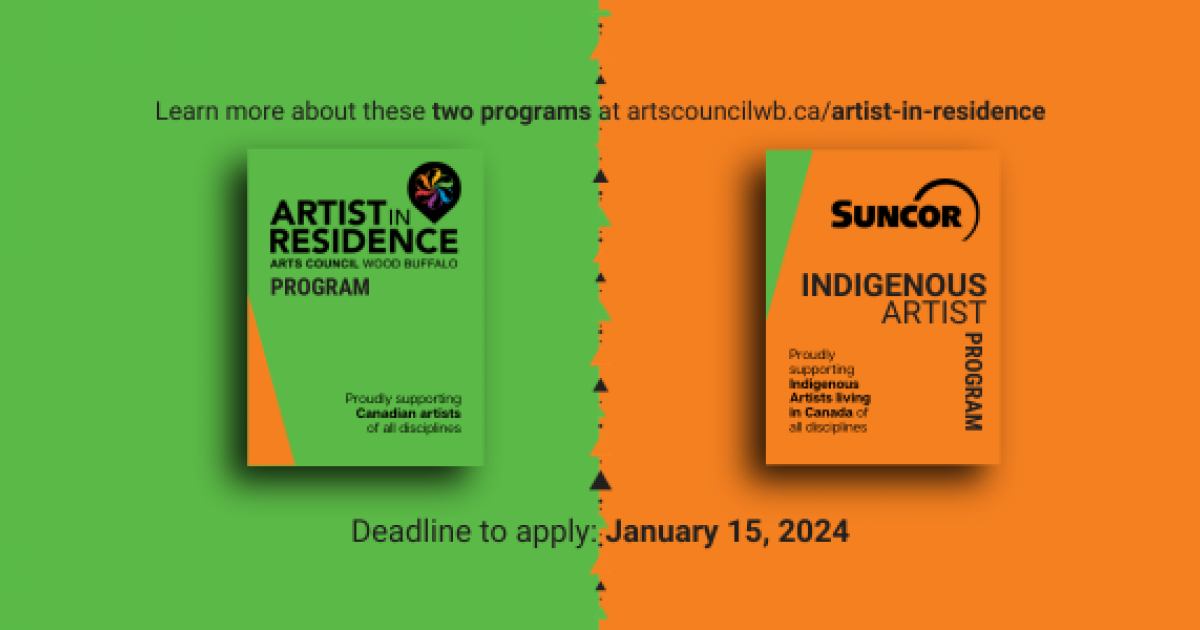 Arts Council Wood Buffalo 2024 Artist In Residence Programs Alberta   ACWB Artist In Residence Programs AFA 