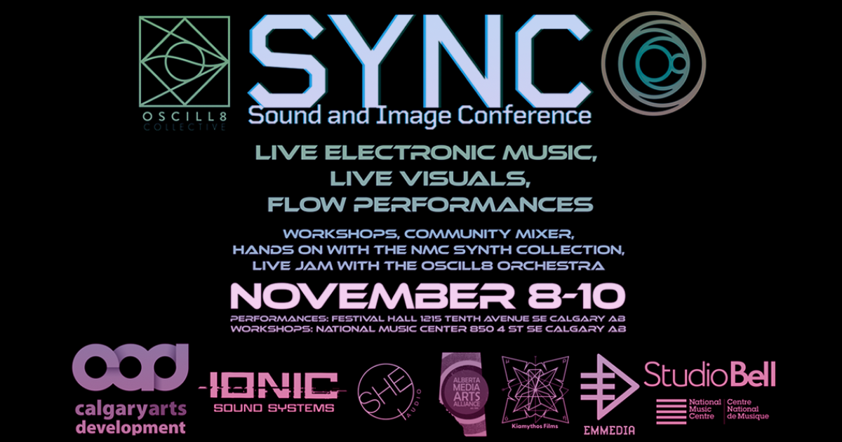 Link to SYNC Sound and Image Conference November 8-10 in Calgary