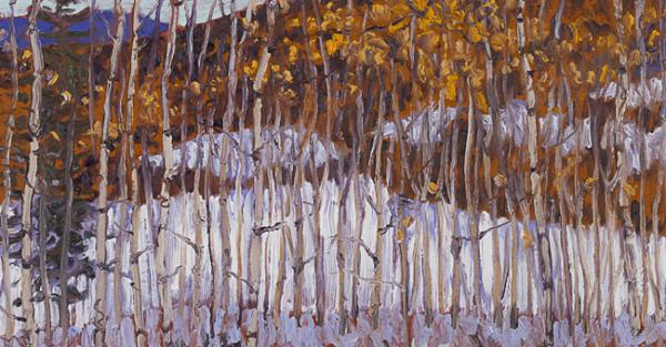 Link to Work of the Week | "October Snow, Foothills Morning" by David More