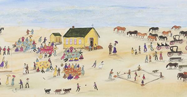 Link to Work of the Week: "Church Picnic" by Irene McCaugherty